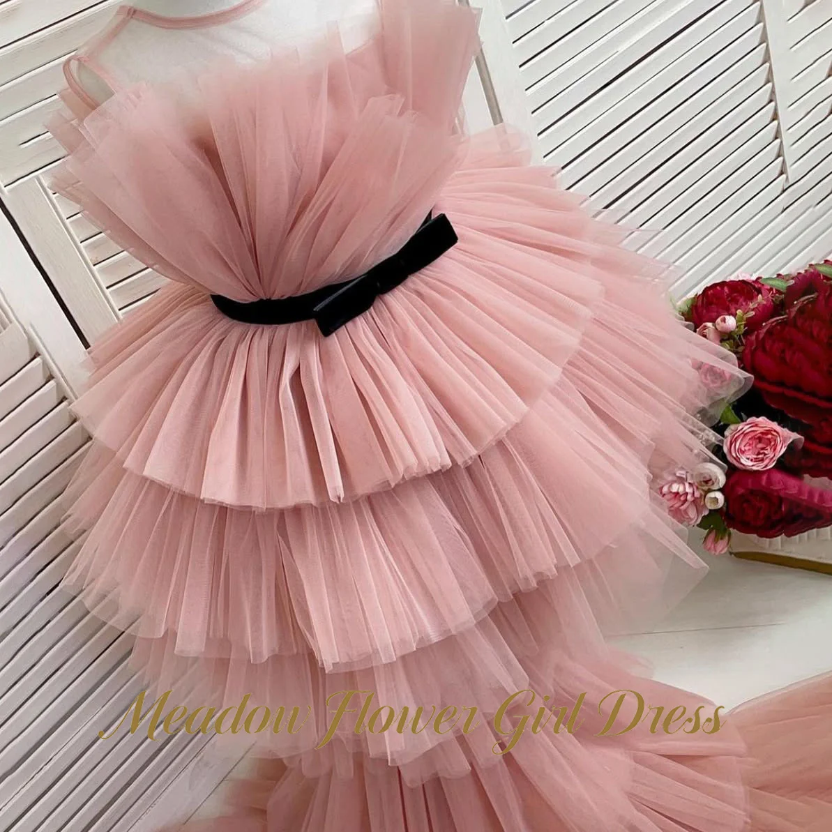 Meadow Dusty Pink First Communion Gown Strapless Girls Princess Dress Black Bow Waistband Gorgeous Evening Party Dress for Girls
Meadow Dusty Pink First Communion Gown Strapless Girls Princess Dress Black Bow Waistband Gorgeous Evening Party Dress for Girls