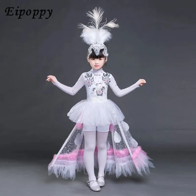 Children's Costume Female Ethnic Dance Dai Peacock Dancing Dress Performance Wear
Children's Costume Female Ethnic Dance Dai Peacock Dancing Dress Performance Wear