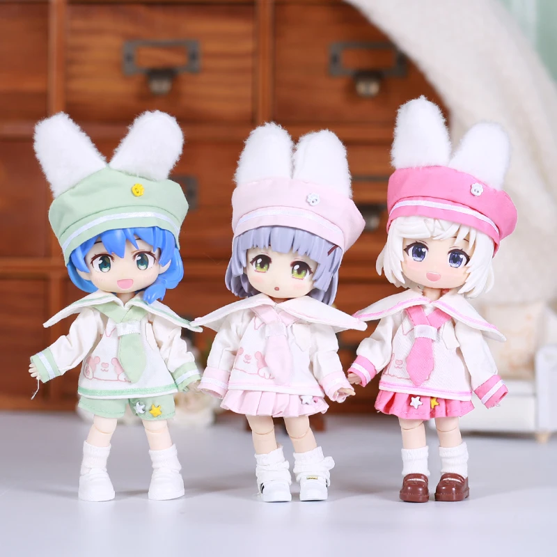 Ob11 doll clothing accessories Obitsu11 Multi-color Rabbit ears Sailor Suit School Uniform Suit for Obitsu11 1/12 Doll'S Clothes
Ob11 doll clothing accessories Obitsu11 Multi-color Rabbit ears Sailor Suit School Uniform Suit for Obitsu11 1/12 Doll'S Clothes