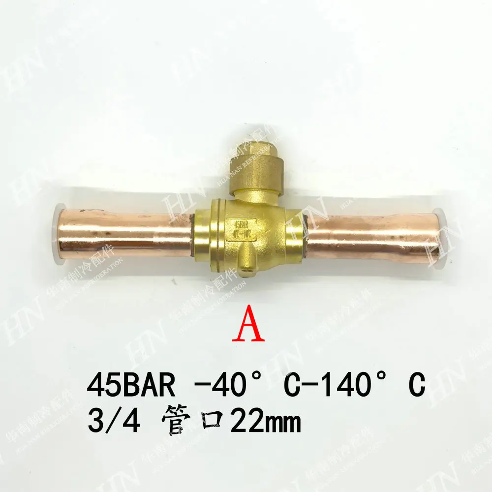 New air conditioning refrigerant valve body snow filling shut-off valve pipeline 45BAR -40°C~140°C 3/4
New air conditioning refrigerant valve body snow filling shut-off valve pipeline 45BAR -40°C~140°C 3/4