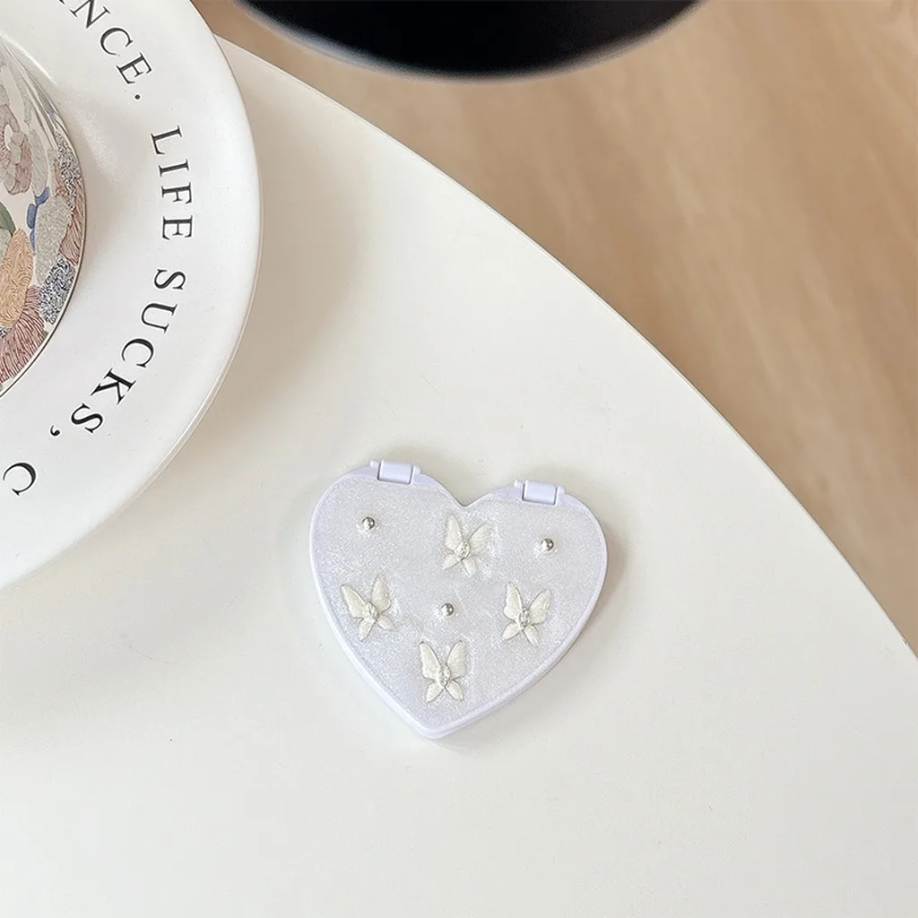 Flip Mirror Phone Decoration Glitter Foldable Phone Stand Accessory Heart Makeup Mirror Sticker Sweet For Office Work Daily Out
Flip Mirror Phone Decoration Glitter Foldable Phone Stand Accessory Heart Makeup Mirror Sticker Sweet For Office Work Daily Out