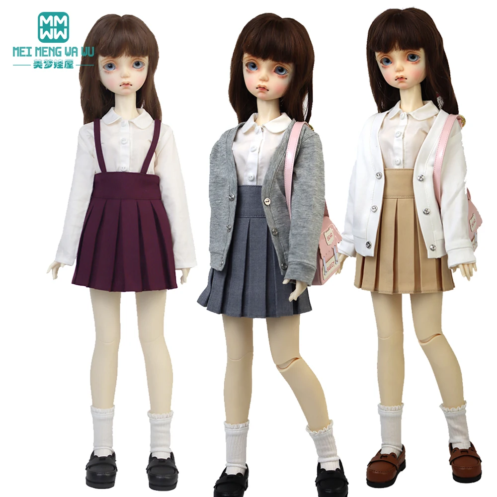 Подходит для кукол 43-60 см 1/3 1/4 BJD, одежда DD SD MSD, модная плиссированная юбка
Подходит для кукол 43-60 см 1/3 1/4 BJD, одежда DD SD MSD, модная плиссированная юбка