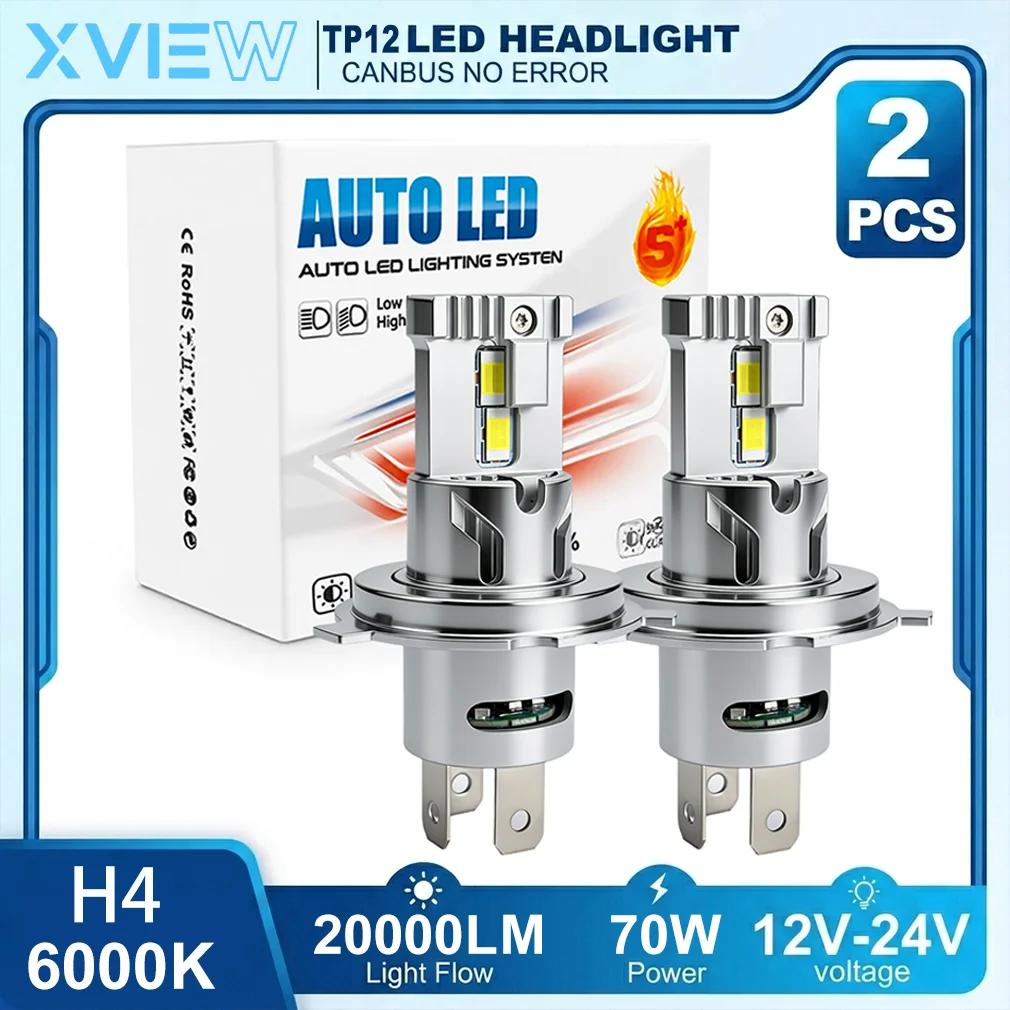H4 LED Headlight 20000LM 70W 6500K Super Bright Car LED Bulb Canbus No Error CSP Chip Plug and Play Turbo Headlamp Auto Fog Ligh
H4 LED Headlight 20000LM 70W 6500K Super Bright Car LED Bulb Canbus No Error CSP Chip Plug and Play Turbo Headlamp Auto Fog Ligh