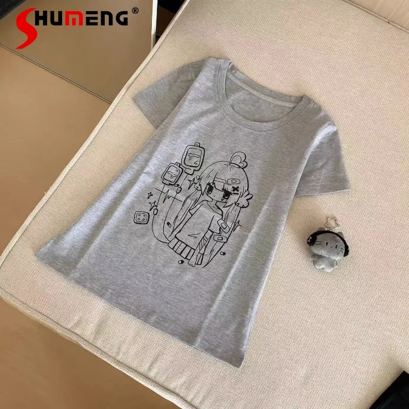 2025 Summer New kawaii Slim-fit Front Shoulder Elastic Cute Top Pullovers Daily Wear Sweet Short-sleeved T-shirt Women's Clothes
2025 Summer New kawaii Slim-fit Front Shoulder Elastic Cute Top Pullovers Daily Wear Sweet Short-sleeved T-shirt Women's Clothes