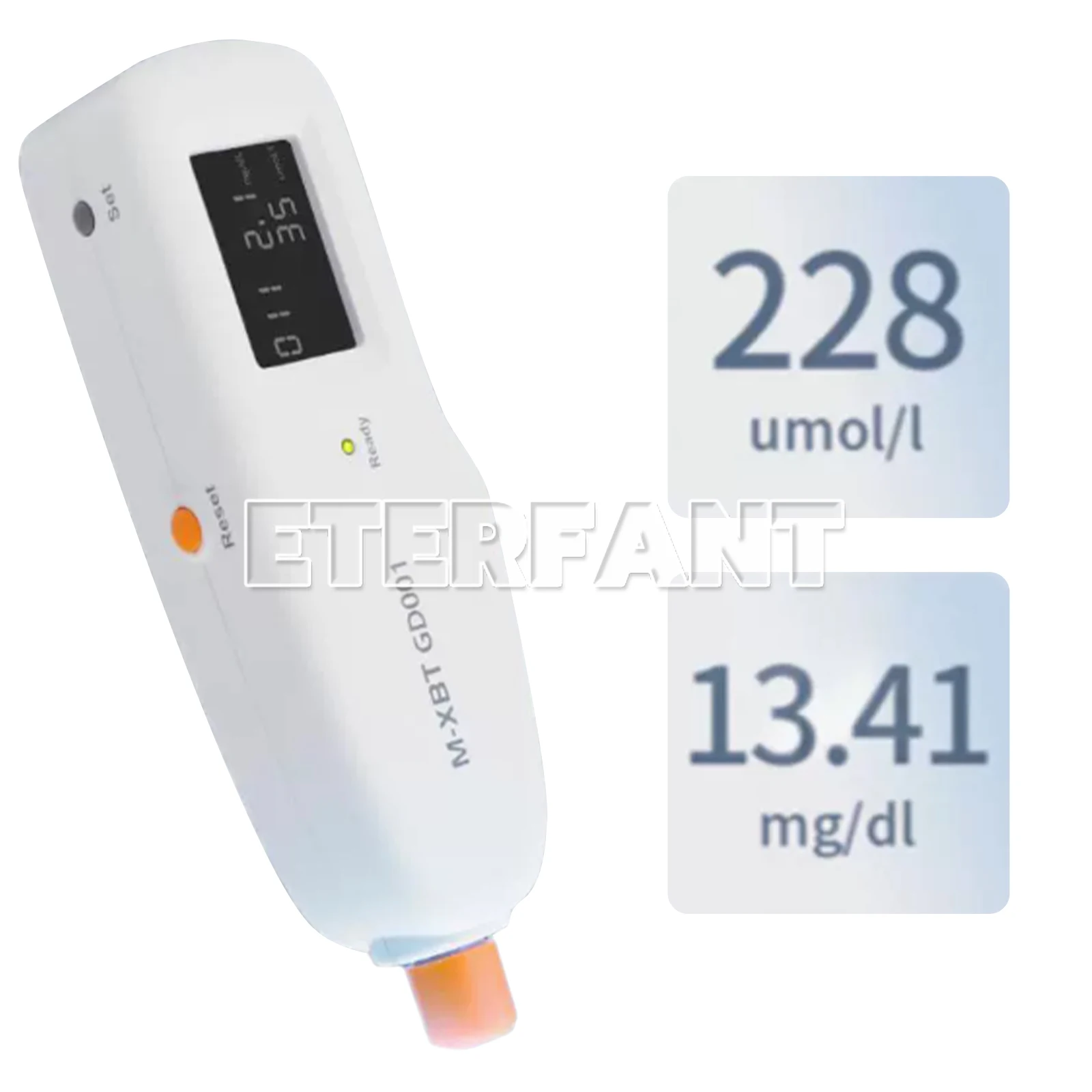 ENTERFANT Handheld Neonatal Transcutaneous Bilirubin Jaundice Tester Portable Jaundice Meter LED LCD Display GD-001
ENTERFANT Handheld Neonatal Transcutaneous Bilirubin Jaundice Tester Portable Jaundice Meter LED LCD Display GD-001