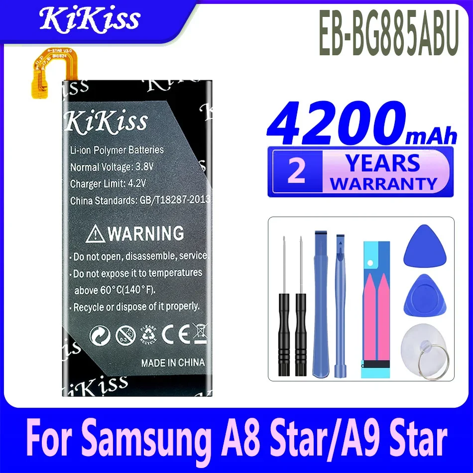 Запасная батарея 4200 мАч для Samsung Galaxy A8 Star A9 Star A8Star A9Star EB-BG885ABU G8850 G885Y SM-G885F
Запасная батарея 4200 мАч для Samsung Galaxy A8 Star A9 Star A8Star A9Star EB-BG885ABU G8850 G885Y SM-G885F