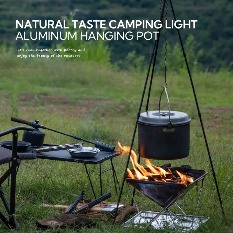 Aluminum Alloy Cooking Pot Camp Cooking Utensil and Pot Kit Durable Camping Kitchen Pot Cookware Sets for Outdoor
Aluminum Alloy Cooking Pot Camp Cooking Utensil and Pot Kit Durable Camping Kitchen Pot Cookware Sets for Outdoor