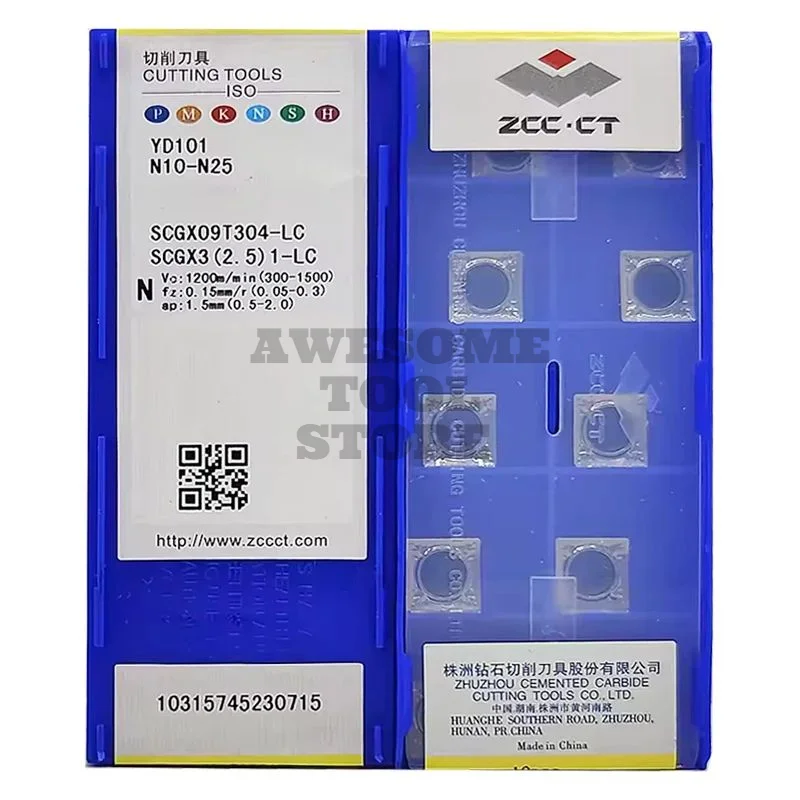 ZCCCT Original Carbide Insert SCGX09T304-LC SCGX09T308-LC SCGX120408-LC YD101 for High-Performance Cutting Tool
ZCCCT Original Carbide Insert SCGX09T304-LC SCGX09T308-LC SCGX120408-LC YD101 for High-Performance Cutting Tool