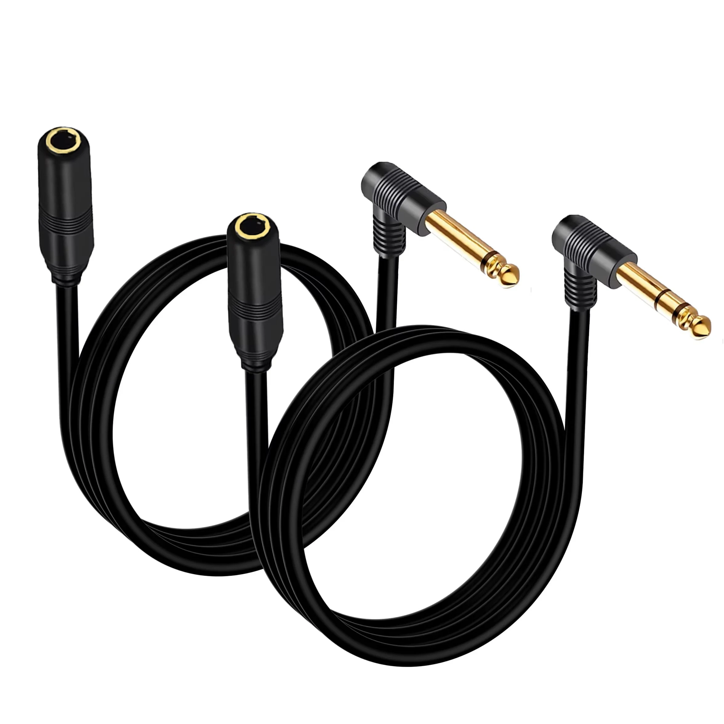 90 Degree 6.35mm Male to Female Audio Extension Cord Right Angle 1/4 Inch TS(Mono) TRS(Stereo) Jack Cable for Guitar Bass Mixer
90 Degree 6.35mm Male to Female Audio Extension Cord Right Angle 1/4 Inch TS(Mono) TRS(Stereo) Jack Cable for Guitar Bass Mixer