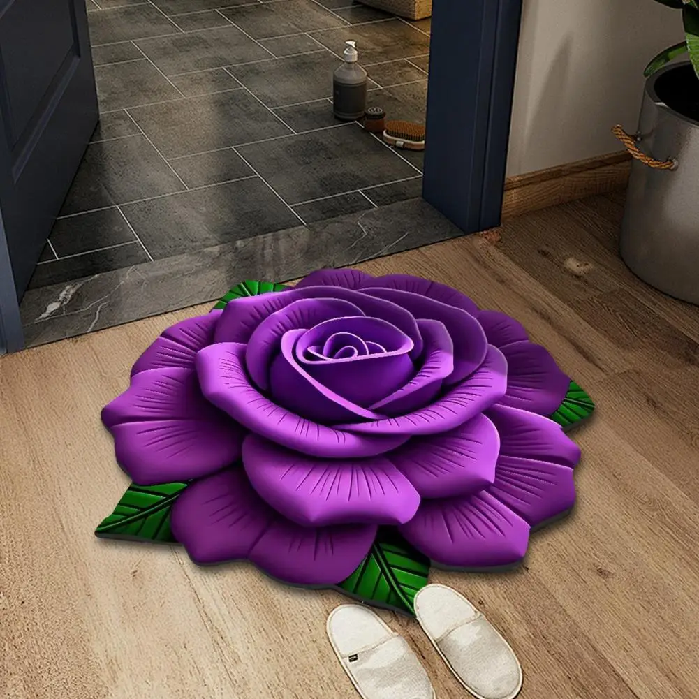 Дверные коврики Цветочный плюшевый впитывающий противоскользящий 3D напольный коврик со свежим цветочным узором для ванной комнаты Брудостойкая дверная прокладка
Дверные коврики Цветочный плюшевый впитывающий противоскользящий 3D напольный коврик со свежим цветочным узором для ванной комнаты Брудостойкая дверная прокладка