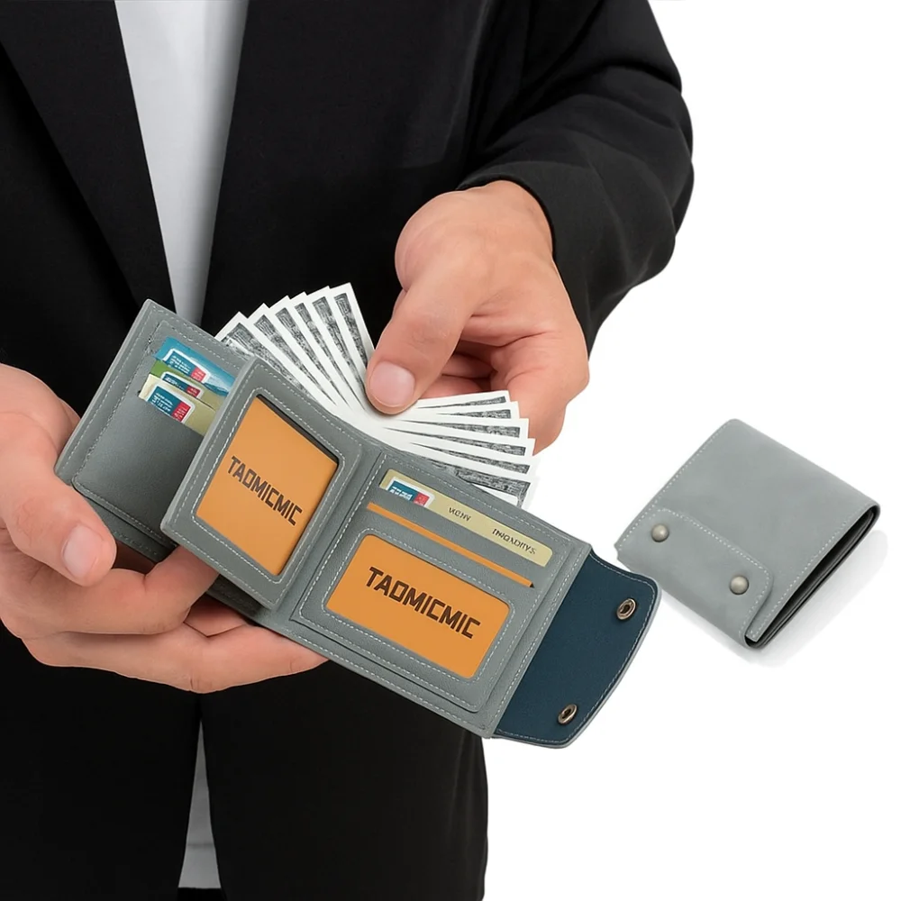 Простой мужской короткий кошелек из искусственной кожи, держатель для кредитных карт, однотонный, повседневный, с карманом для мелочи
Простой мужской короткий кошелек из искусственной кожи, держатель для кредитных карт, однотонный, повседневный, с карманом для мелочи