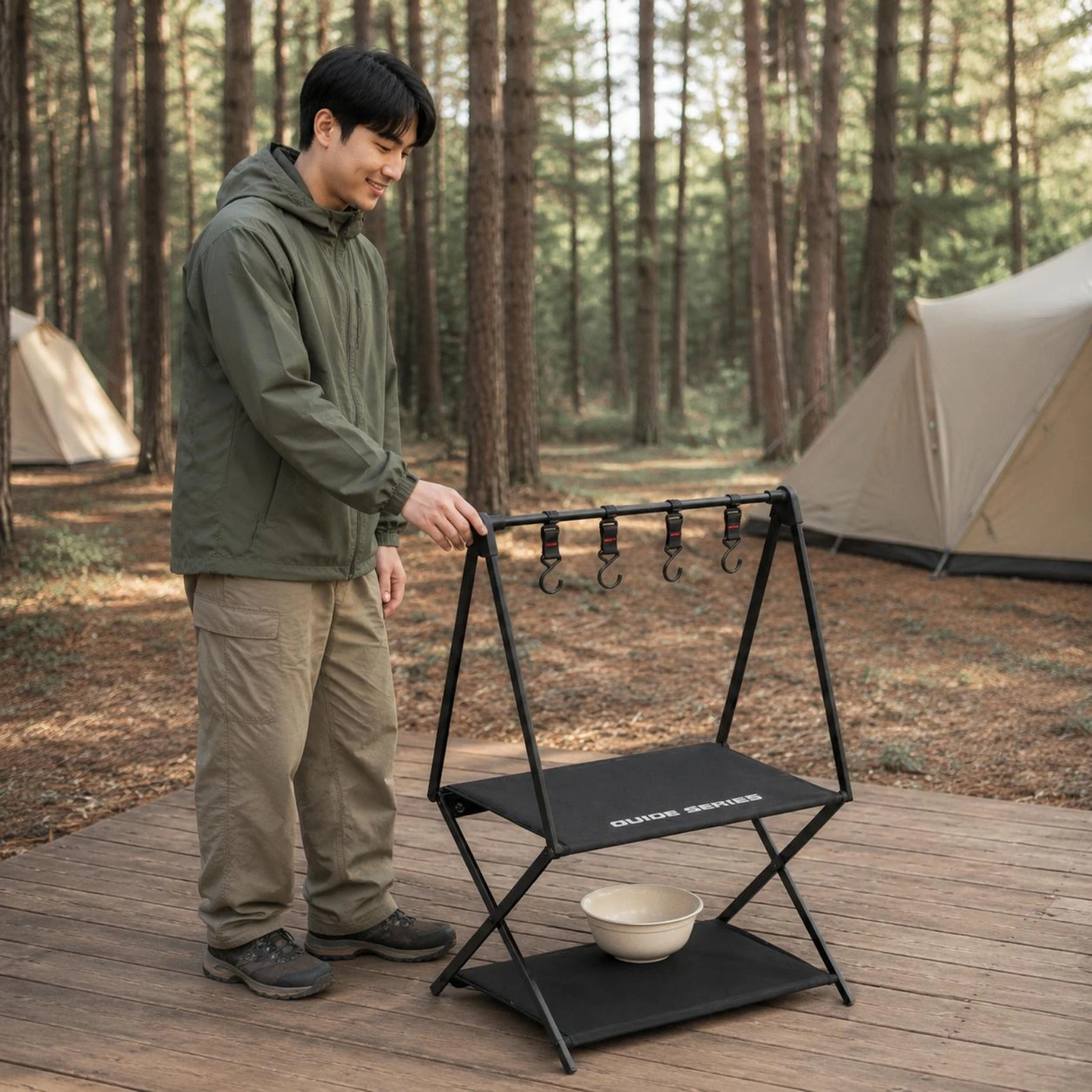 Folding Multi-Tier Rack Portable Camping Storage Rack Outdoor Gear Space-Saving
Folding Multi-Tier Rack Portable Camping Storage Rack Outdoor Gear Space-Saving