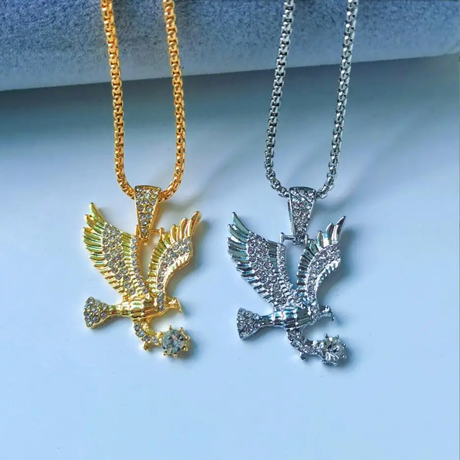 1PC Fashion Personality Gold Silver Color Crystal Animal Eagle Hawk Wing Pendants Necklace Trend Jewelry F1923
1PC Fashion Personality Gold Silver Color Crystal Animal Eagle Hawk Wing Pendants Necklace Trend Jewelry F1923