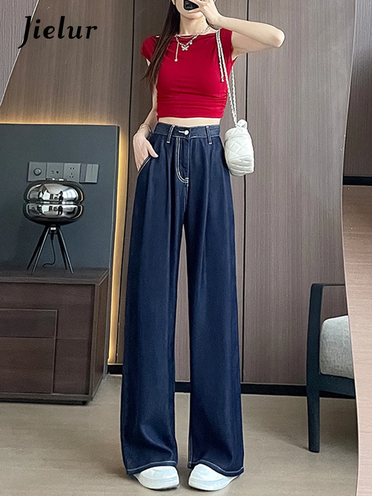 Fashion Street Solid Color Woman Jeans New Simple Basic Women Jeans High Waist Casual Loose Straight Pants Female Chicly
Fashion Street Solid Color Woman Jeans New Simple Basic Women Jeans High Waist Casual Loose Straight Pants Female Chicly
