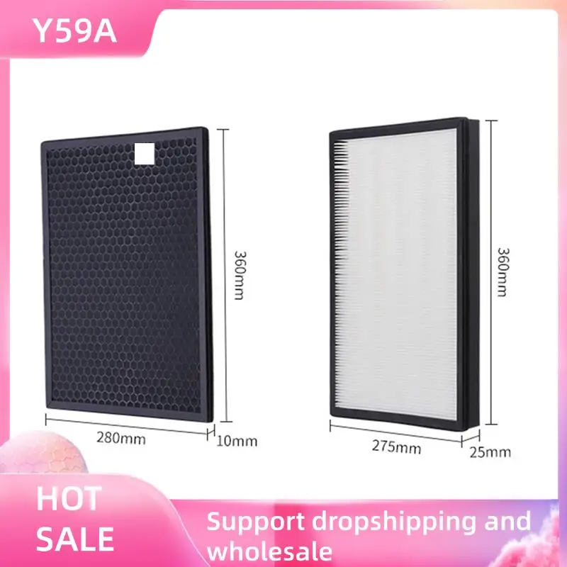 Y59A 2X FY1410 FY1413 Real Hepa Filter Activated Carbon Filter For Air Purifier AC1215
Y59A 2X FY1410 FY1413 Real Hepa Filter Activated Carbon Filter For Air Purifier AC1215