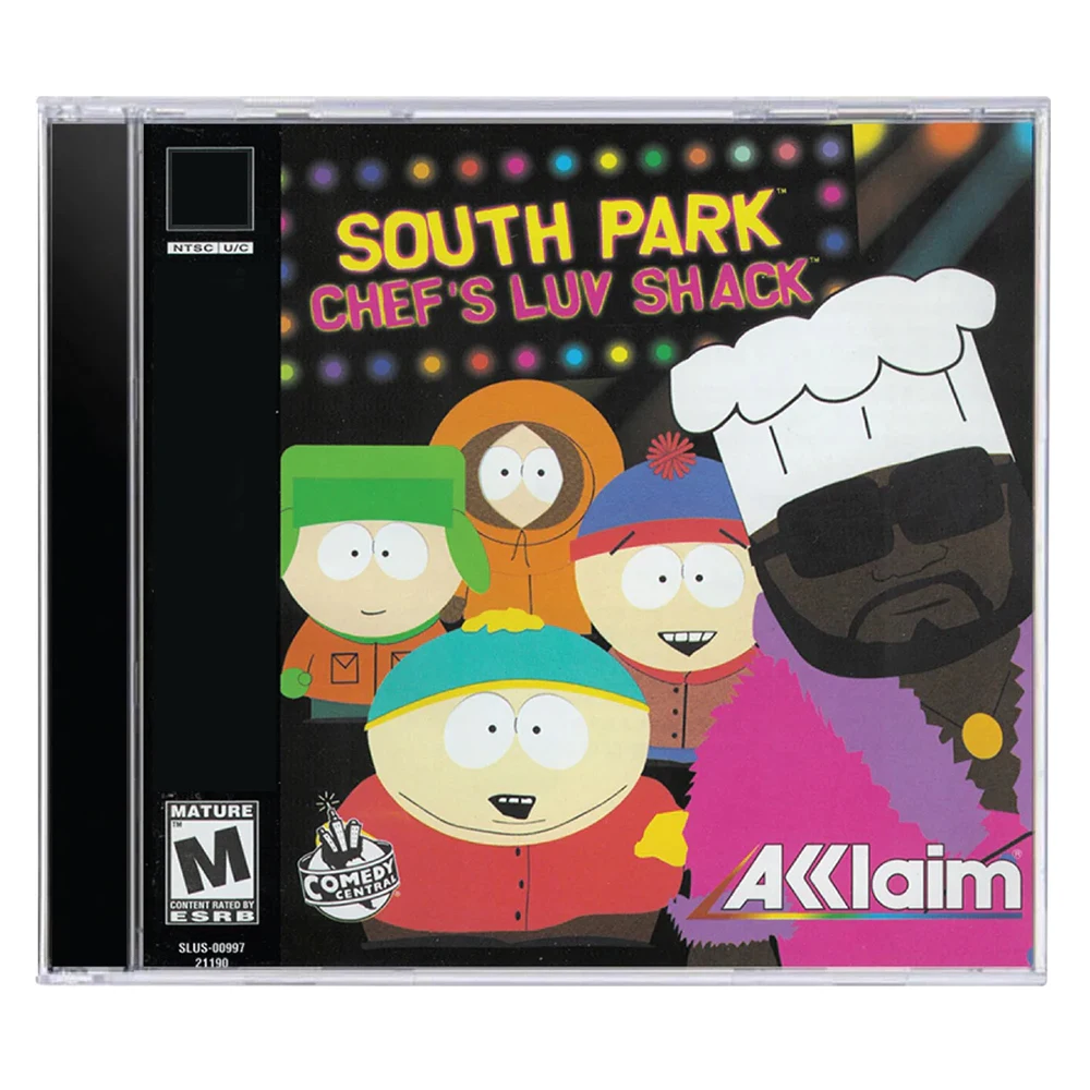 PS1 South Park Chef's Luv Shack With Manual Disc Copy Game Unlock Console Station1 Retro Optical Driver Video Game Parts
PS1 South Park Chef's Luv Shack With Manual Disc Copy Game Unlock Console Station1 Retro Optical Driver Video Game Parts