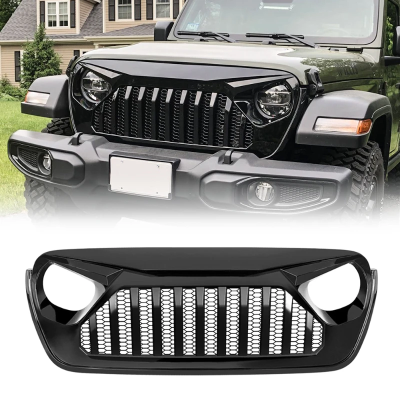 Racing Grills For 2018-2023 Jeep Jl Wrangler Top-level Off-road Grill Grille Trim Front Bumper Car Accessories
Racing Grills For 2018-2023 Jeep Jl Wrangler Top-level Off-road Grill Grille Trim Front Bumper Car Accessories