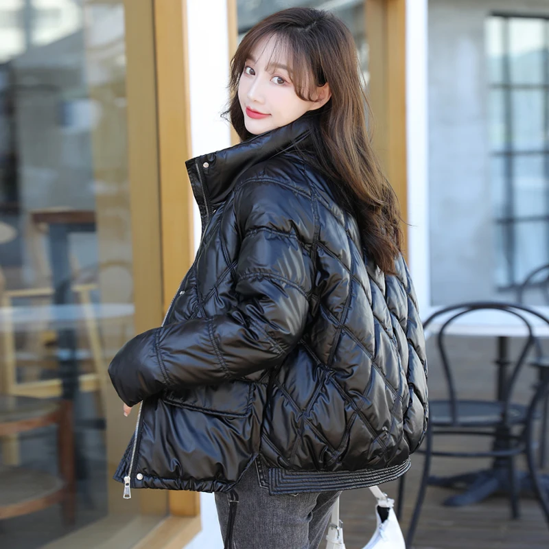Harajuku jacket women's coat diamond-shaped cotton coat warm casual short stand collar jacket women's winter new jacket women
Harajuku jacket women's coat diamond-shaped cotton coat warm casual short stand collar jacket women's winter new jacket women