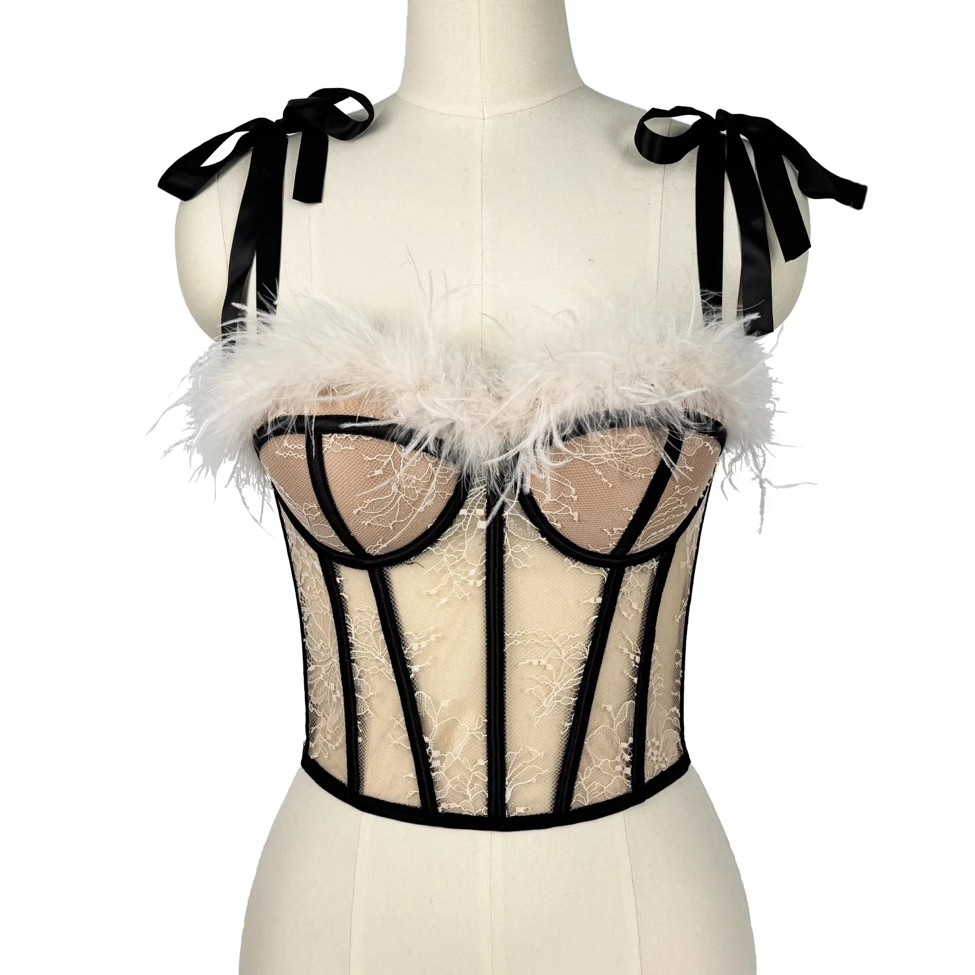 New Feather Lace Fibone Strapl Stage Knot Pure Desire Bal Vest Top Women's Knitted Thin Spring Summer
New Feather Lace Fibone Strapl Stage Knot Pure Desire Bal Vest Top Women's Knitted Thin Spring Summer