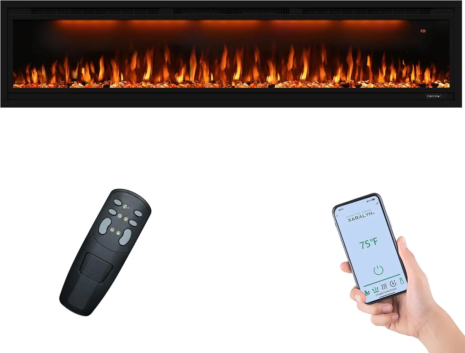WiFi Smart Recessed 74 inch Electric Fireplace,Wall Mounted Fireplaces for Living Room with Remote, Overheating Protection
WiFi Smart Recessed 74 inch Electric Fireplace,Wall Mounted Fireplaces for Living Room with Remote, Overheating Protection