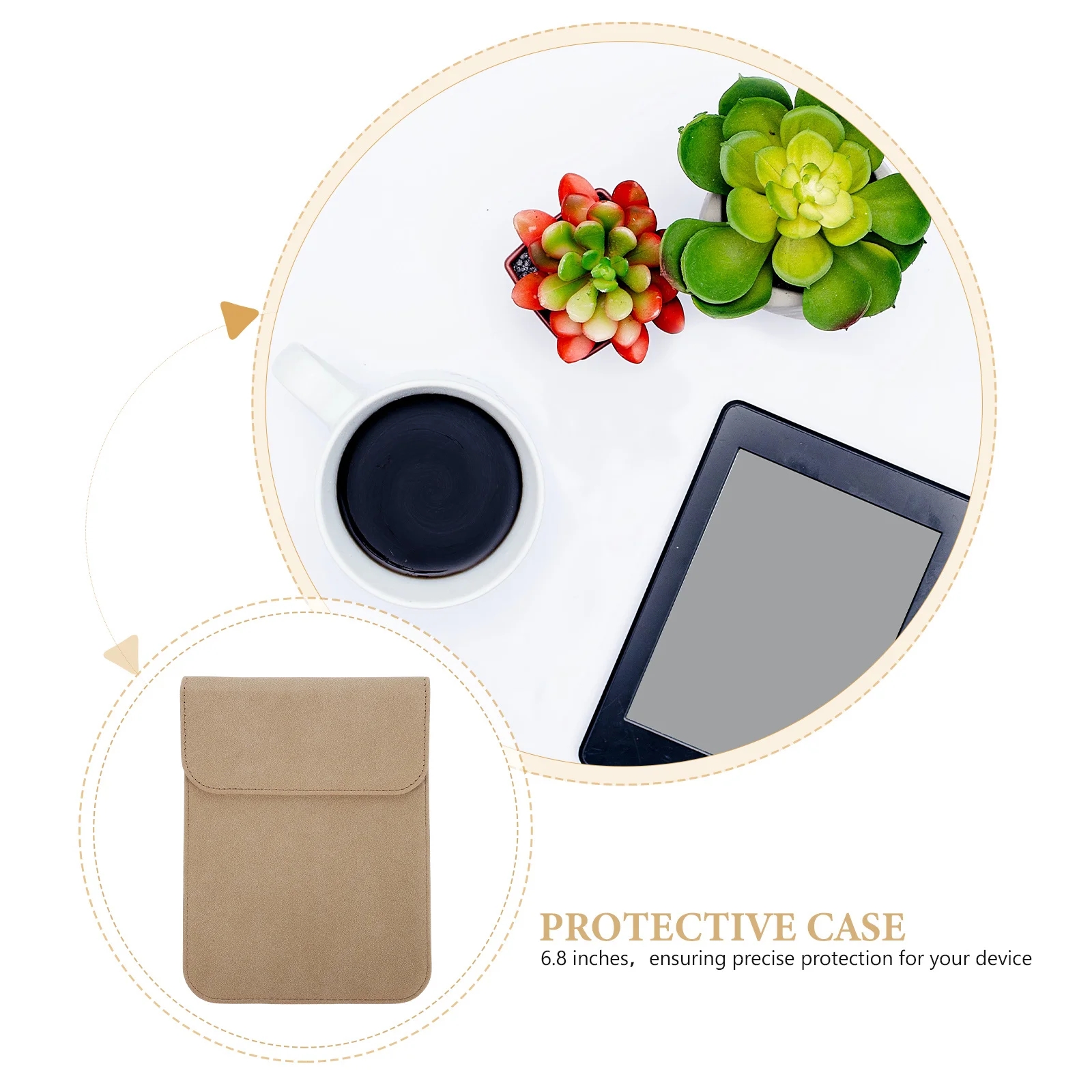 Protective Case For 6.8 Inch Ebook Reader Stylish Splashproof Shockproof With Inner Bag Portable Travel Sleeve E-Reader
Protective Case For 6.8 Inch Ebook Reader Stylish Splashproof Shockproof With Inner Bag Portable Travel Sleeve E-Reader