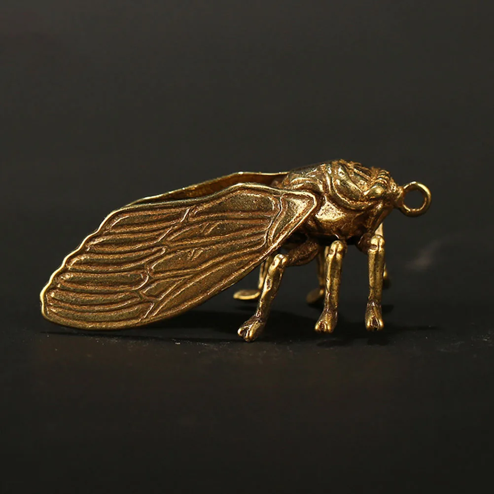 Brass Cicada Pendant DIY Keychain Crafts Vintage Brass Ware Necklace Decorative Pieces Unique Collection Accessories
Brass Cicada Pendant DIY Keychain Crafts Vintage Brass Ware Necklace Decorative Pieces Unique Collection Accessories