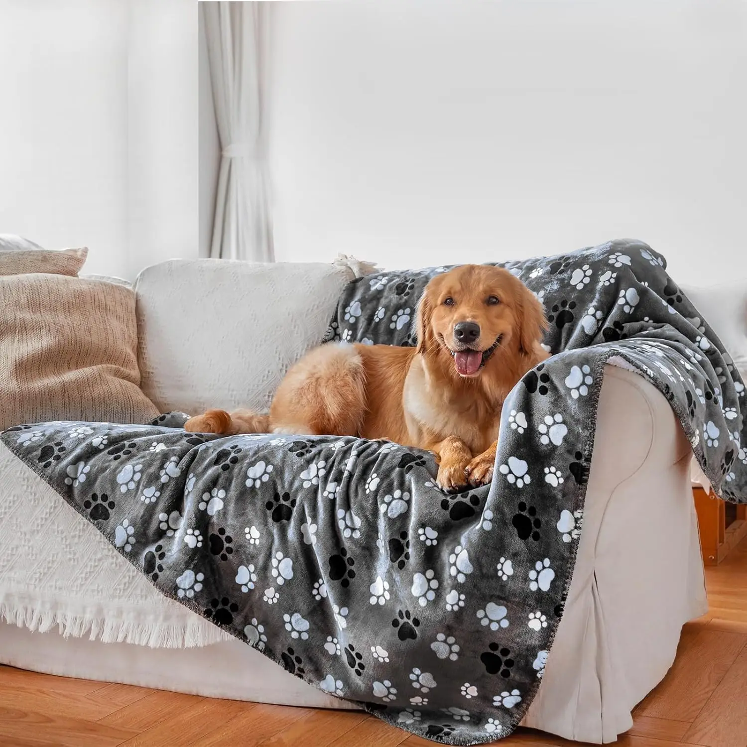 Waterproof Pet Blanket, Soft Fluffy Reversible, Urine Proof, Machine Washable, for Dogs Cats, 50x60 inch
Waterproof Pet Blanket, Soft Fluffy Reversible, Urine Proof, Machine Washable, for Dogs Cats, 50x60 inch