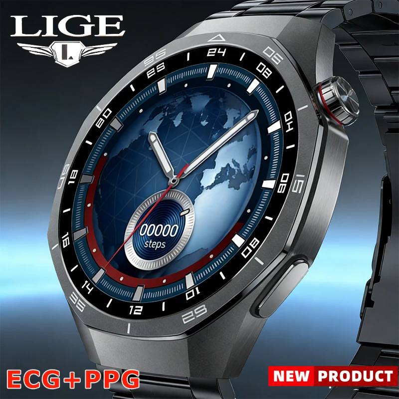 Новые умные часы LIGE с функциями ECG+PPG, динамическим измерением пульса, Bluetooth-вызовами, водонепроницаемостью IP68, спортивные смарт-часы для мужчин.
Новые умные часы LIGE с функциями ECG+PPG, динамическим измерением пульса, Bluetooth-вызовами, водонепроницаемостью IP68, спортивные смарт-часы для мужчин.