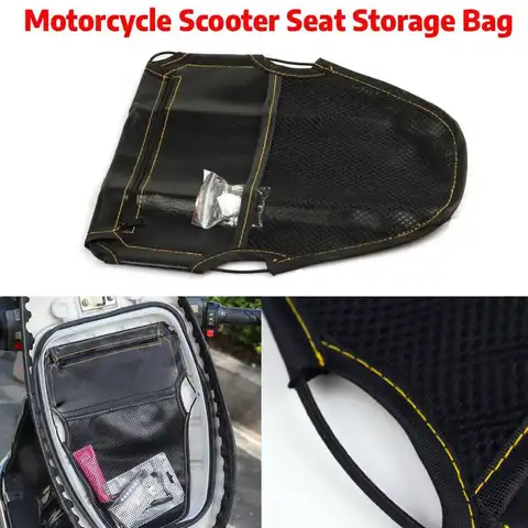 Per Suzuki Burgman 400 650 125 AN400 AN650 AN SKYWAVE 400 Moto Scooter Sotto Il Sedile Sacchetto di Immagazzinaggio Del Sacchetto Dell'organizzatore borsa degli attrezzi