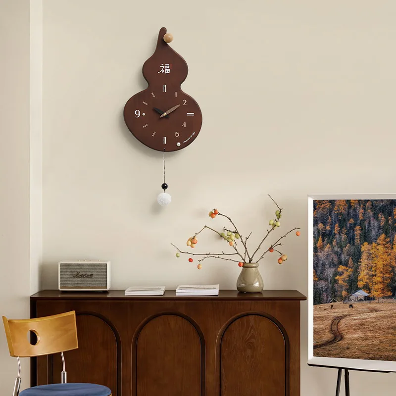 Zml no-drill creative gourd clock - premium decorative wall clock for living room, natural wood style
Zml no-drill creative gourd clock - premium decorative wall clock for living room, natural wood style