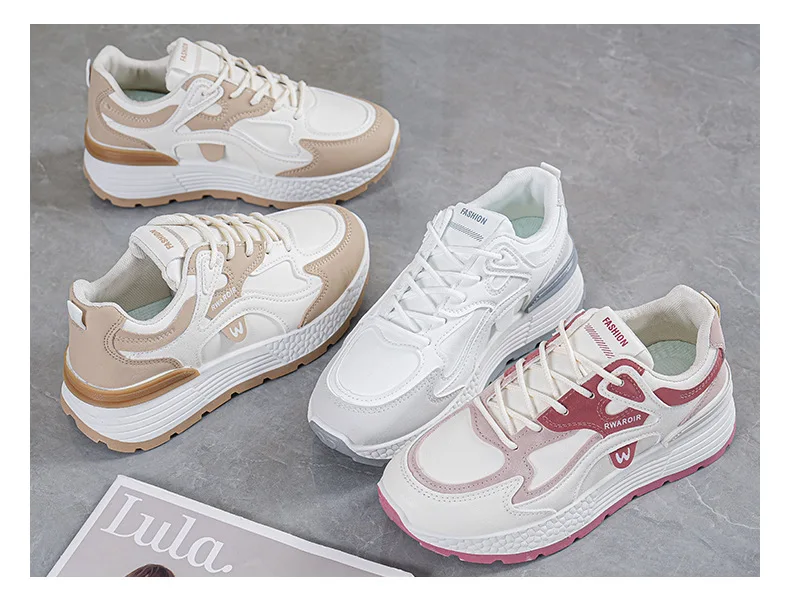 2026 Spring Women Leather Platform Sneakers Casual Lace-Up Shoes Non-slip Versatile Korean Style Streetwear
2026 Spring Women Leather Platform Sneakers Casual Lace-Up Shoes Non-slip Versatile Korean Style Streetwear