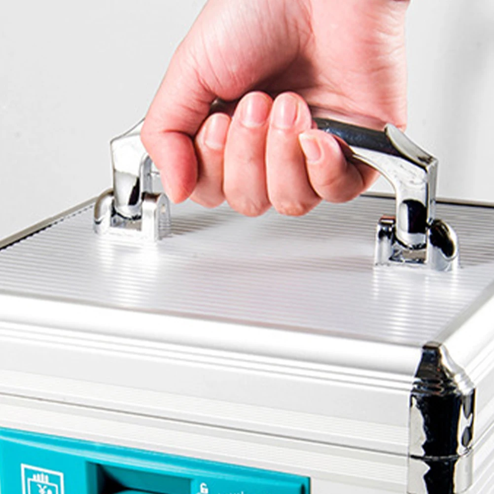Multipurpose Portable Cashier Storage Case Anti-theft Cash Box Money Holder Household - B298 (Silver)
Multipurpose Portable Cashier Storage Case Anti-theft Cash Box Money Holder Household - B298 (Silver)