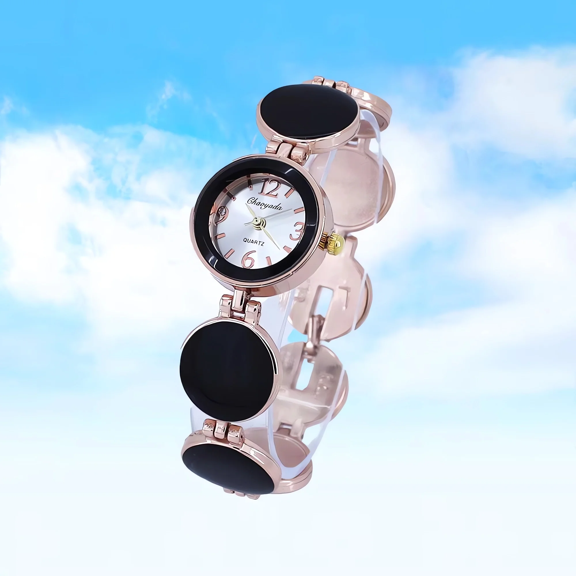 Women's Elegant Wristwatch with Crystal Quartz Movement round Alloy Strap Fashion Accessory Watch
Women's Elegant Wristwatch with Crystal Quartz Movement round Alloy Strap Fashion Accessory Watch