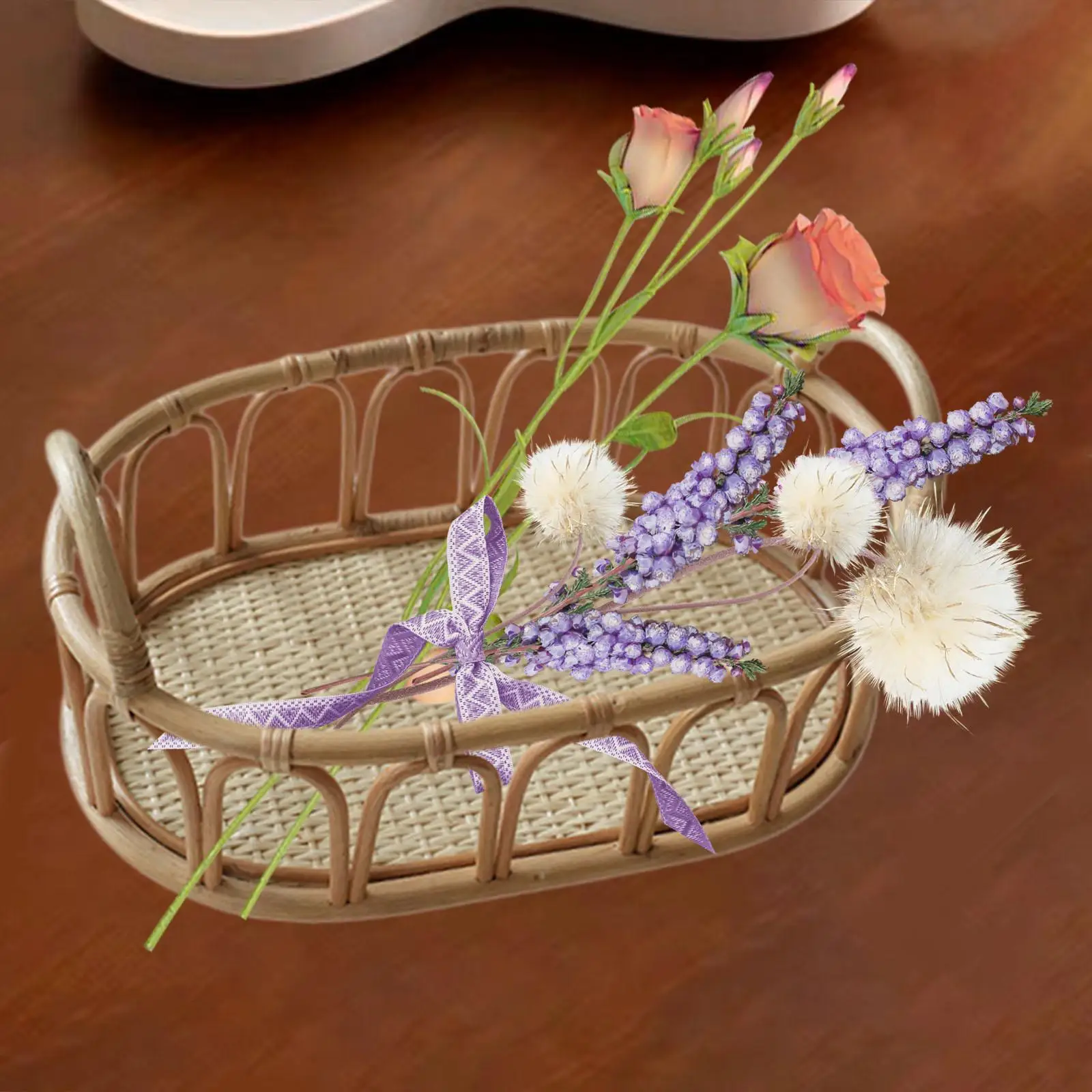 Rattan Basket Storage Basket for Organizing for Perfume Cosmetics Pantry
Rattan Basket Storage Basket for Organizing for Perfume Cosmetics Pantry