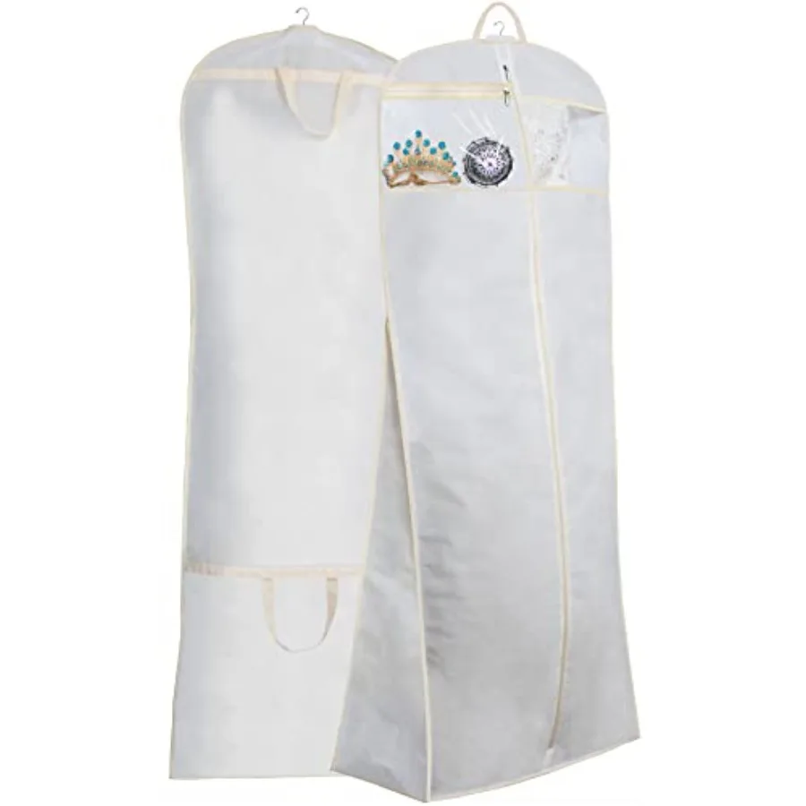70" Bridal Wedding Gown Dress Garment Bag with Accessories Pouch Large Travel Garment Cover 8" Gusset
70" Bridal Wedding Gown Dress Garment Bag with Accessories Pouch Large Travel Garment Cover 8" Gusset