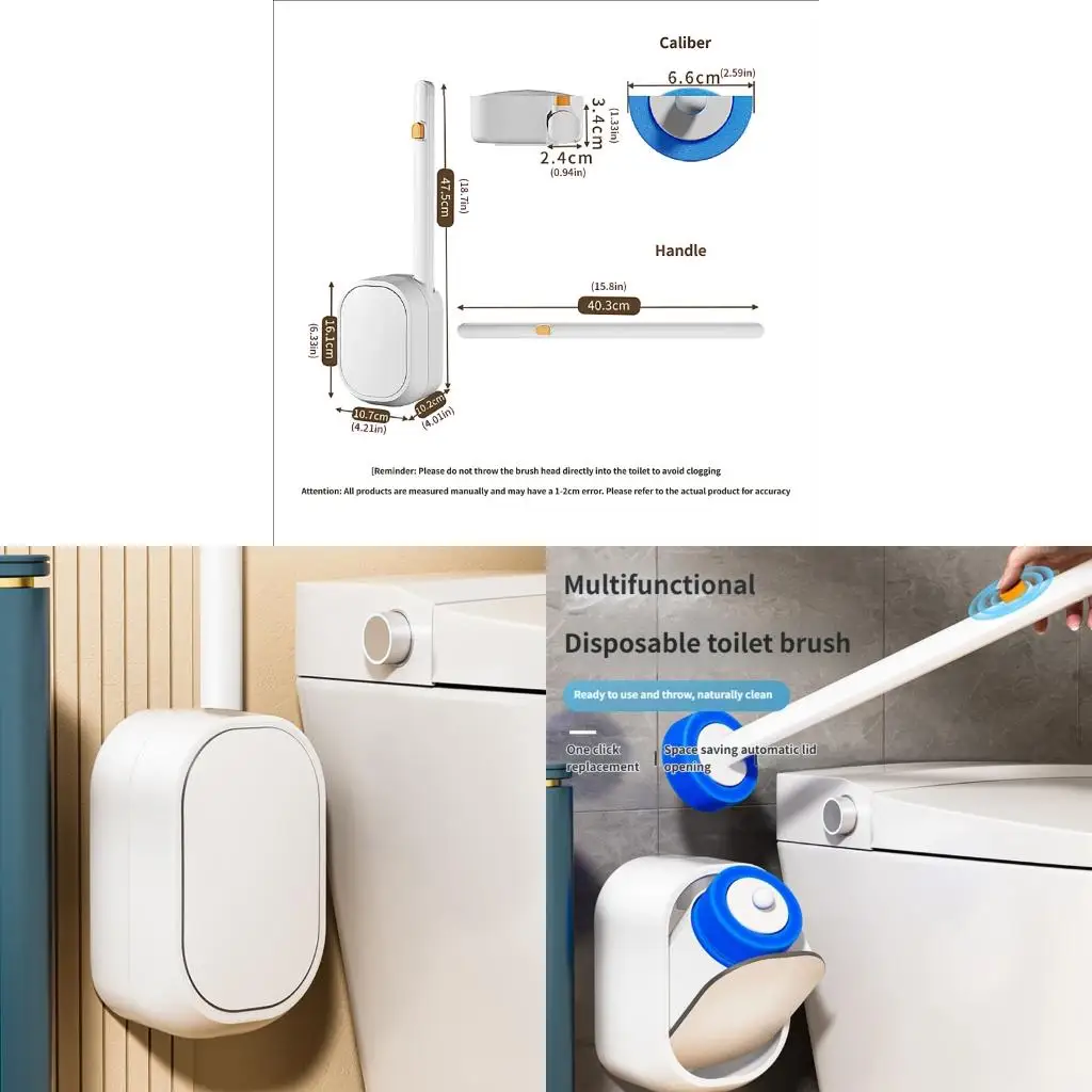 Sustainable Disposable Toilet Scrubbers with Dissolvable Cleaning Pad Not Installation Required 47.5cm for Small Space
Sustainable Disposable Toilet Scrubbers with Dissolvable Cleaning Pad Not Installation Required 47.5cm for Small Space