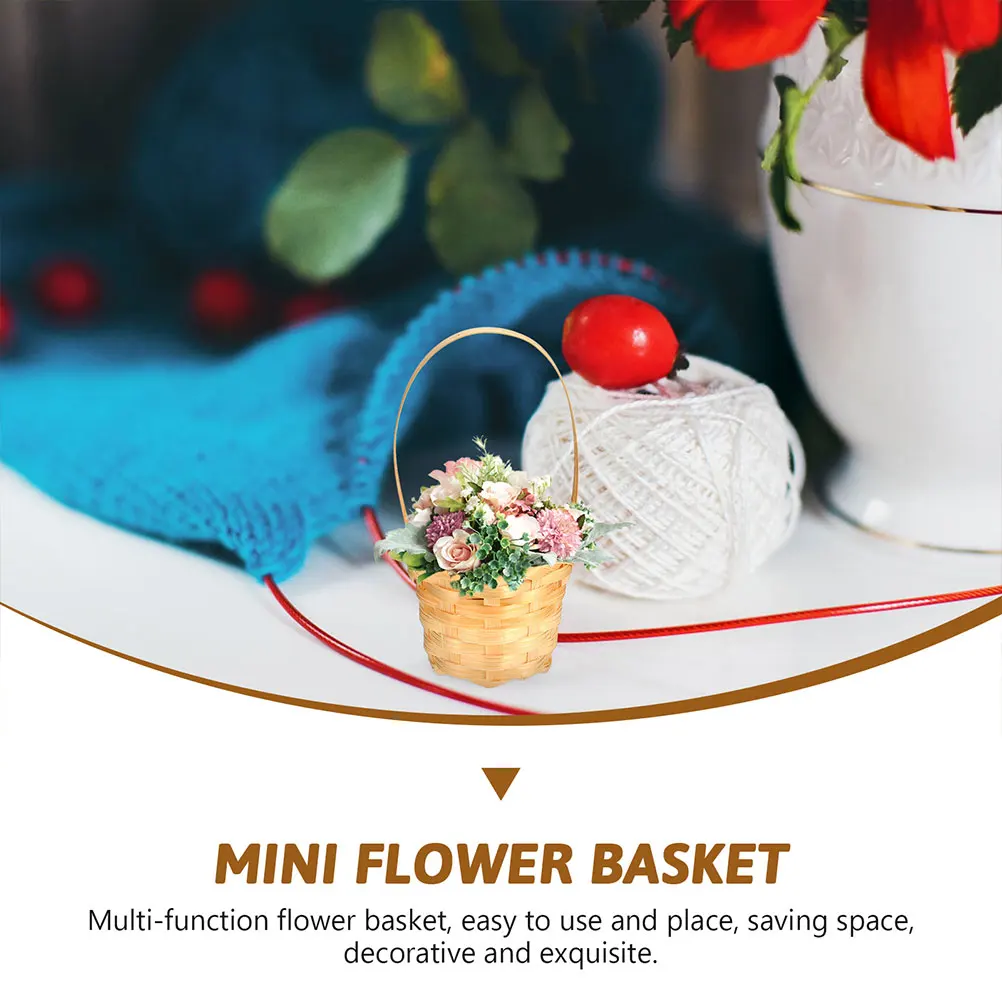 5pcs Mini Bamboo Hand Woven Baskets Small Flower Storage Home Decor Pastoral Style Lightweight Easy Artificial Fresh Wedding
5pcs Mini Bamboo Hand Woven Baskets Small Flower Storage Home Decor Pastoral Style Lightweight Easy Artificial Fresh Wedding