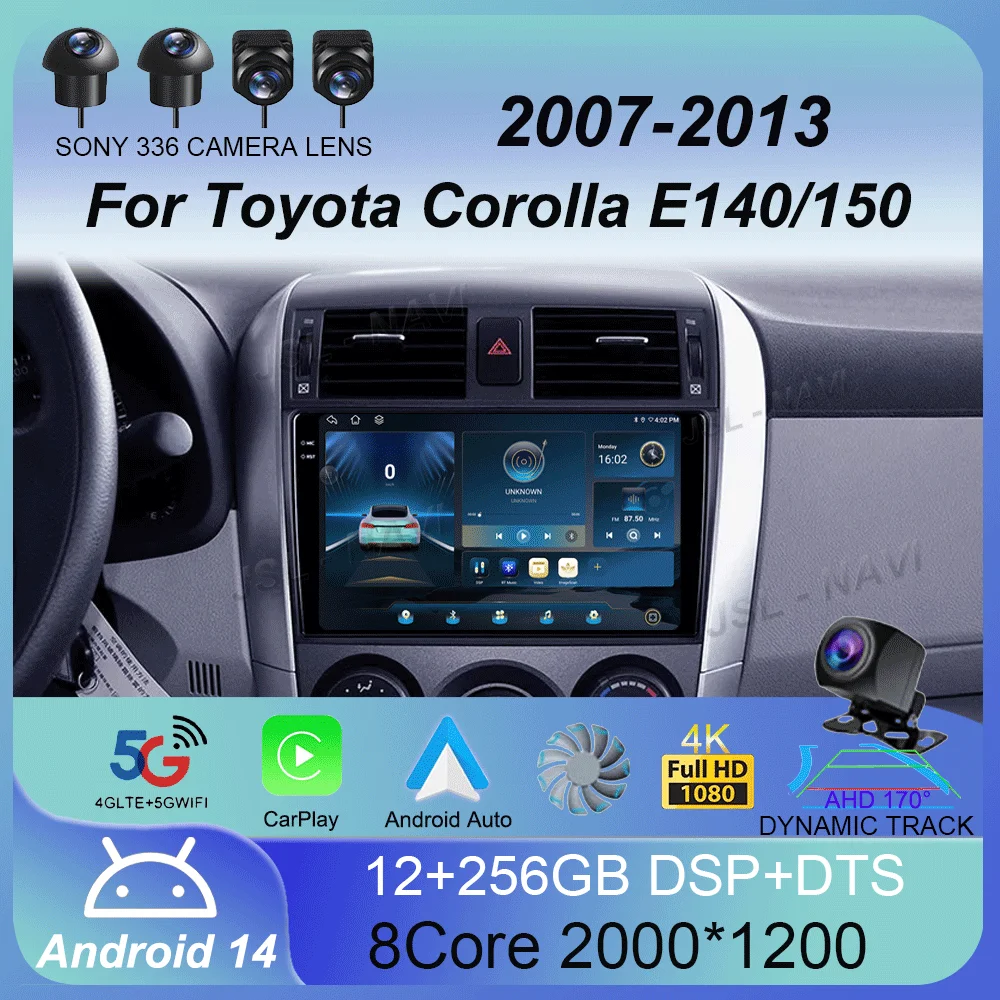 9 "Android14 для Toyota Corolla E140/150 2007 2008 2009 2010 2011 2012 2013 Автомобильный стерео радио мультимедийный плеер 2 Din DVD динамик
9 "Android14 для Toyota Corolla E140/150 2007 2008 2009 2010 2011 2012 2013 Автомобильный стерео радио мультимедийный плеер 2 Din DVD динамик