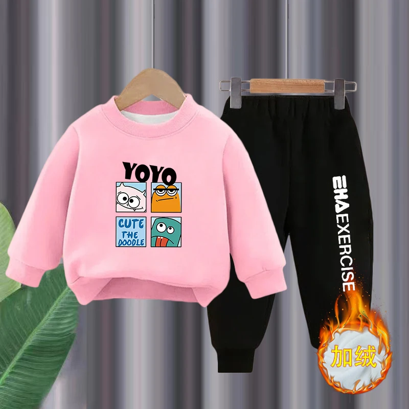 2 шт., плюшевый свитер и штаны для мальчиков и девочек детская одежда костюм для девочки детская одежда девочки костюм для мальчика детская одежда мальчики костюм для малыша 
2 шт., плюшевый свитер и штаны для мальчиков и девочек детская одежда костюм для девочки детская одежда девочки костюм для мальчика детская одежда мальчики костюм для малыша