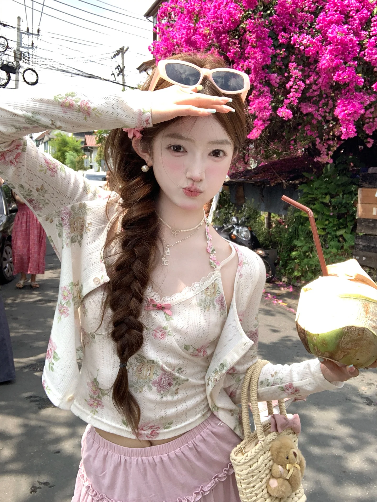 Elegant Knitted Rose Print Open Cardigan And High Waist Skirt Set Women's Fashion Spring Summer Outfit Long Sleeve Floral Pat...
Elegant Knitted Rose Print Open Cardigan And High Waist Skirt Set Women's Fashion Spring Summer Outfit Long Sleeve Floral Pat...