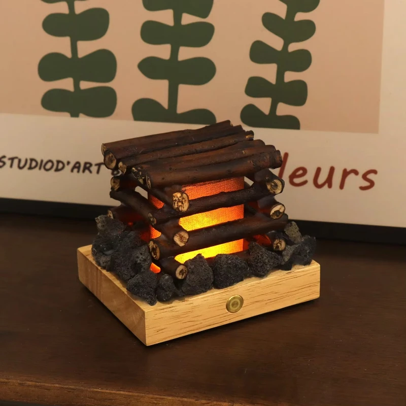 White Noise Night Light Campfire Lamp Rechargeable Lights Decoration Bonfire Handmade Wooden Lamps Led Gifts for Kids
White Noise Night Light Campfire Lamp Rechargeable Lights Decoration Bonfire Handmade Wooden Lamps Led Gifts for Kids