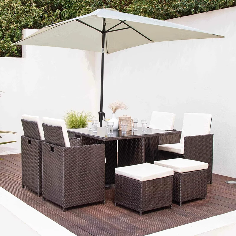 !@Modern 3m Wicker Aluminum Frame Umbrella Table Sofa Dining Chair Set Outdoor Balcony Leisure Living Room Waterproof Sun-Proof
!@Modern 3m Wicker Aluminum Frame Umbrella Table Sofa Dining Chair Set Outdoor Balcony Leisure Living Room Waterproof Sun-Proof