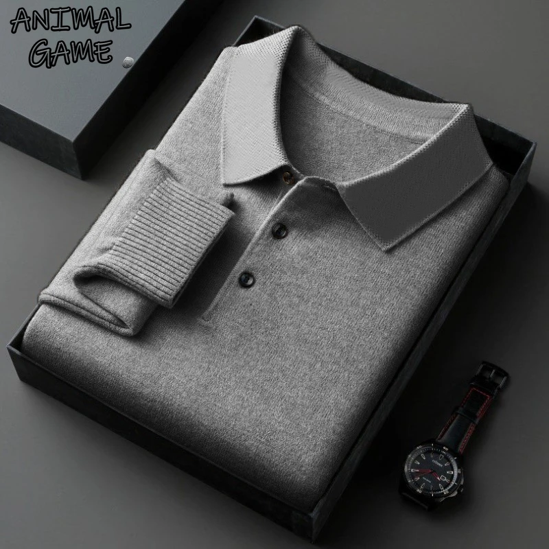 Animal Game luxury Mens Casual Polo Sweater Woolen Knit Polo Shirts Heavyweight Thermal Pullover Coats Cardigan Men Cold Blouse
Animal Game luxury Mens Casual Polo Sweater Woolen Knit Polo Shirts Heavyweight Thermal Pullover Coats Cardigan Men Cold Blouse
