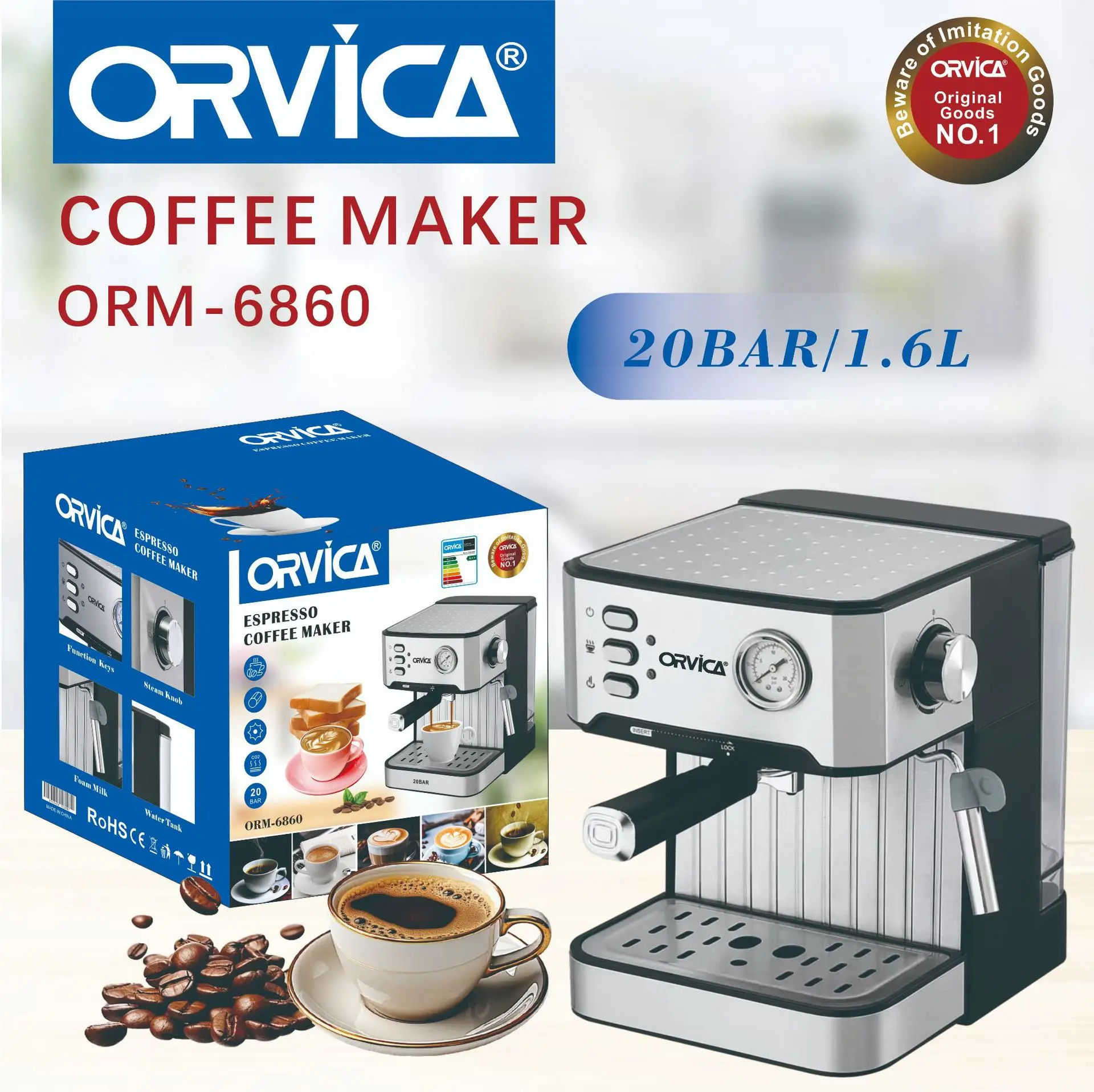 Italian coffee machine, small, semi-automatic, high-pressure steam powered office coffee machine for household use
Italian coffee machine, small, semi-automatic, high-pressure steam powered office coffee machine for household use