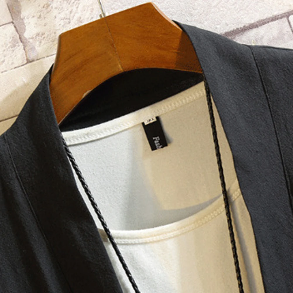 Summer Loose Men Japanese Style Embroidered Shirts Breathable Short Robes Casual Fashion Cardigan Tops Black Color
Summer Loose Men Japanese Style Embroidered Shirts Breathable Short Robes Casual Fashion Cardigan Tops Black Color