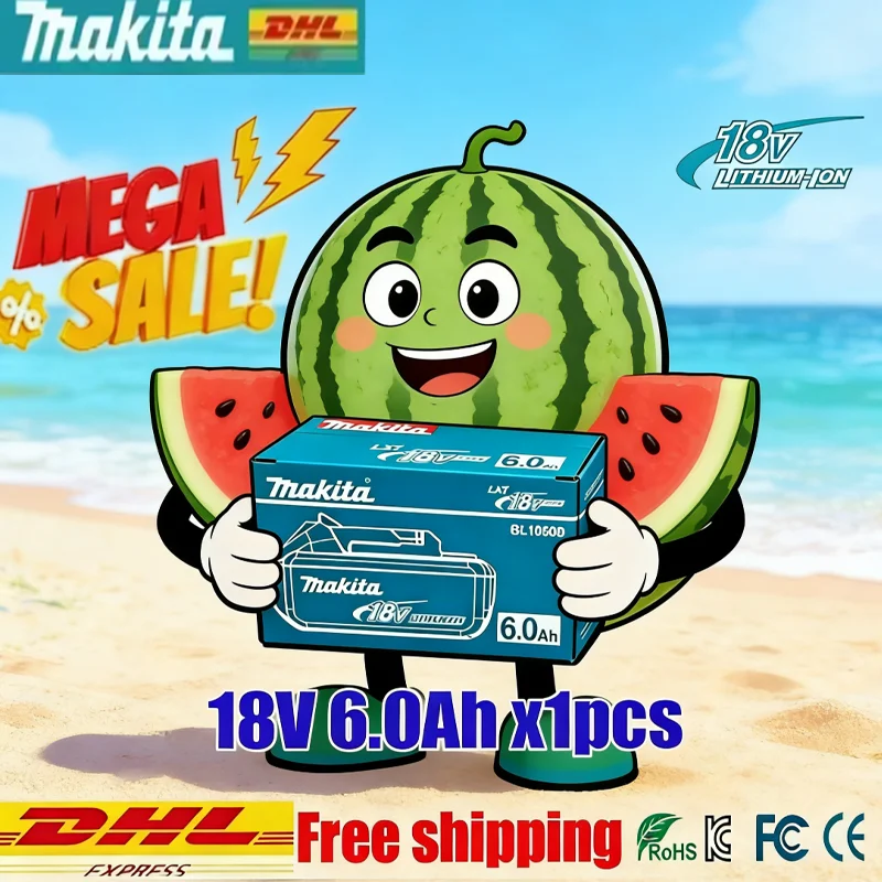 Makita18V original tool battery, BL1860 BL1850 6.0AH Compatible with 18V electric drills, chainsaws, and angle grinders
Makita18V original tool battery, BL1860 BL1850 6.0AH Compatible with 18V electric drills, chainsaws, and angle grinders