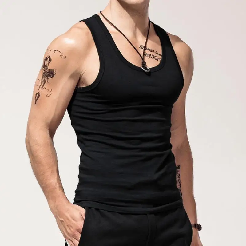 Men's Soft Cotton Vest Bodybuilding Tight Tank Tops Sports Fitness T-shirt Outdoor Breathable Quick Drying Elastic Basic Vest
Men's Soft Cotton Vest Bodybuilding Tight Tank Tops Sports Fitness T-shirt Outdoor Breathable Quick Drying Elastic Basic Vest