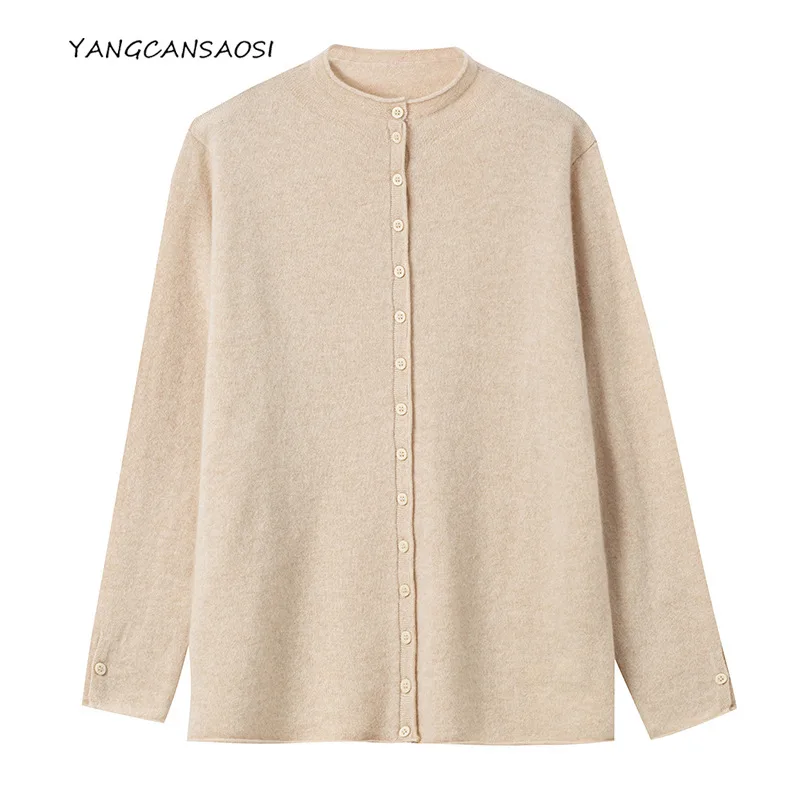 2025 Women's Fashion Autumn/Winter New 100% Pure Cashmere Round Neck Loose Knitted Sweater Short Front Long Back Cardigan
2025 Women's Fashion Autumn/Winter New 100% Pure Cashmere Round Neck Loose Knitted Sweater Short Front Long Back Cardigan