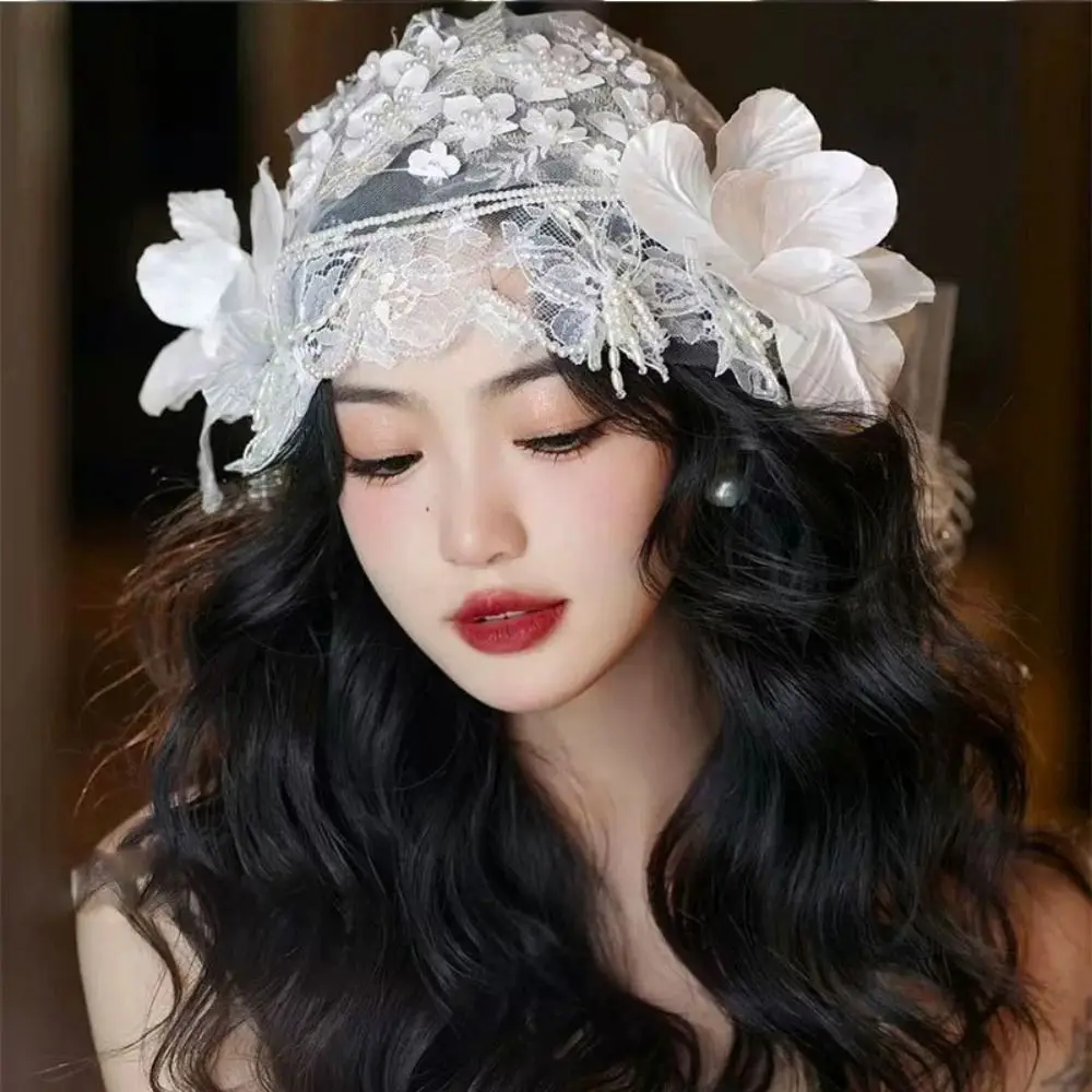 Elegant Bride Headdress Sweet White Flower Photography Headband French Style Lace Wedding Hair Accessories Hair Jewelry
Elegant Bride Headdress Sweet White Flower Photography Headband French Style Lace Wedding Hair Accessories Hair Jewelry