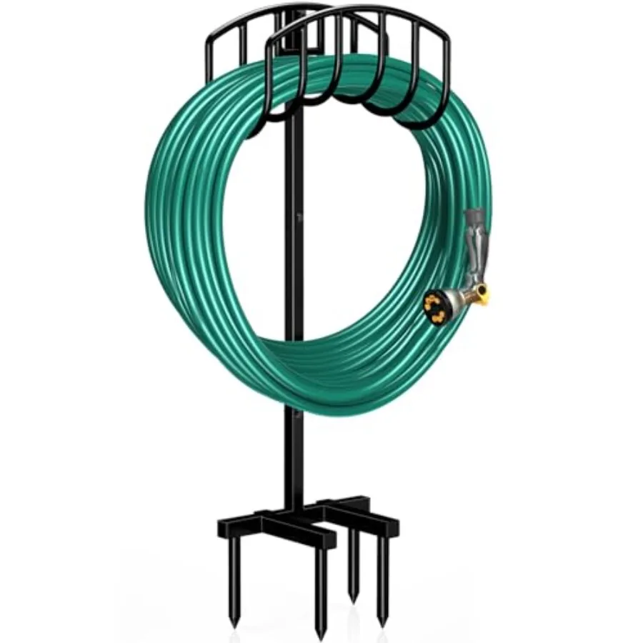 Garden Hose Holder Detachable Heavy Duty Metal Water Hose Hanger, Freestanding Hose Storage Stand Rack for Outside Black
Garden Hose Holder Detachable Heavy Duty Metal Water Hose Hanger, Freestanding Hose Storage Stand Rack for Outside Black